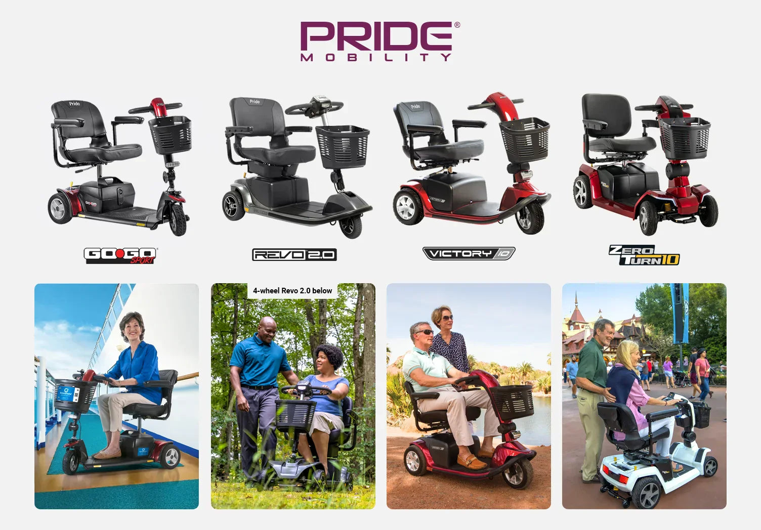 Pride Mobility Scooters Model and Features Comparison for 2024