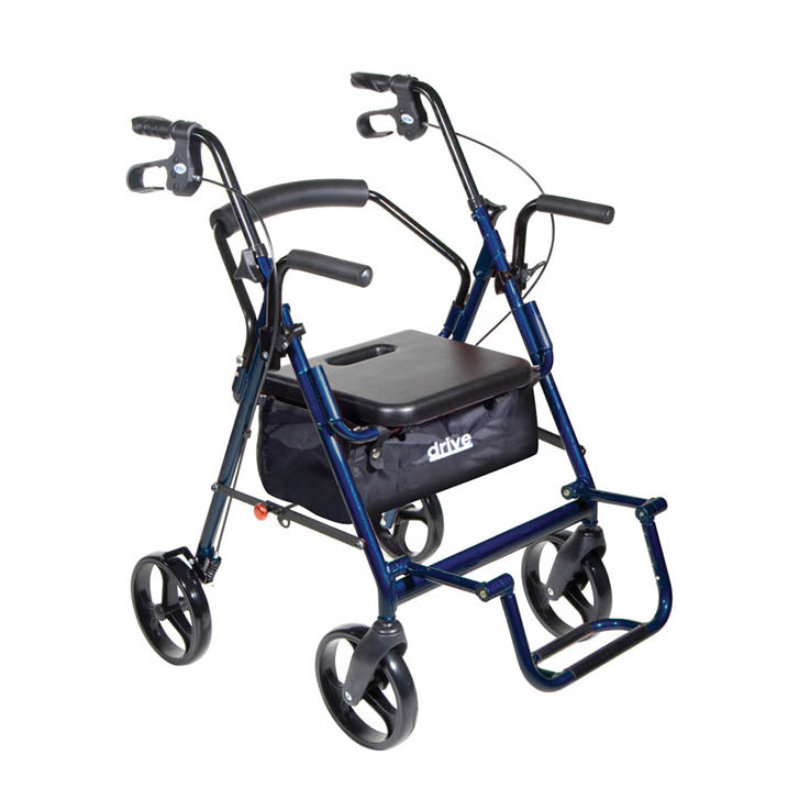 Duet Dual Function Transport Wheelchair Rollator Rolling Walker