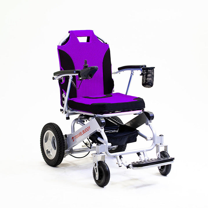 Travel Buggy City 2 Plus Folding Powerchair Purple