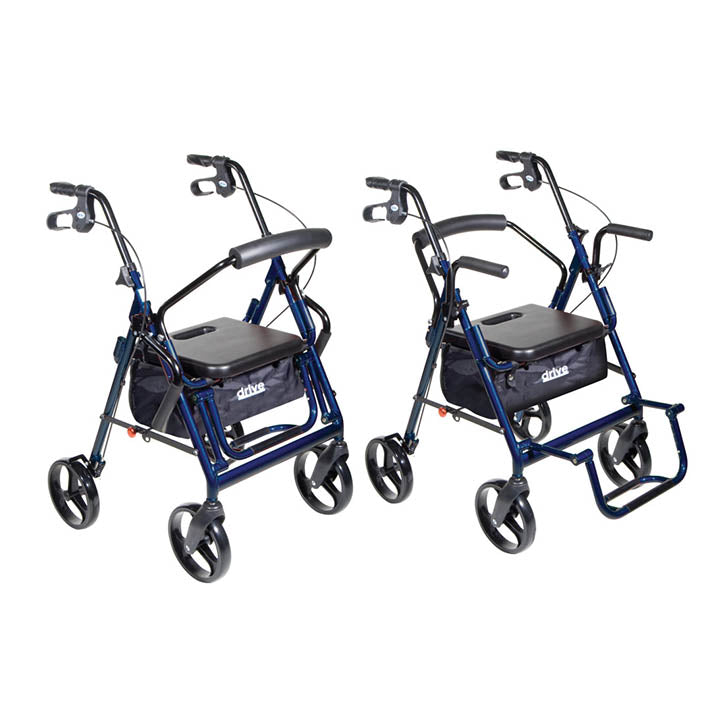 Drive Duet Dual Function Transport Wheelchair back 2