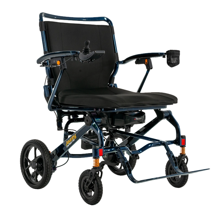 Pride Jazzy carbon HD electric wheelchair on a white background Night Sky