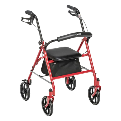 Drive 4 wheel Rollator Red