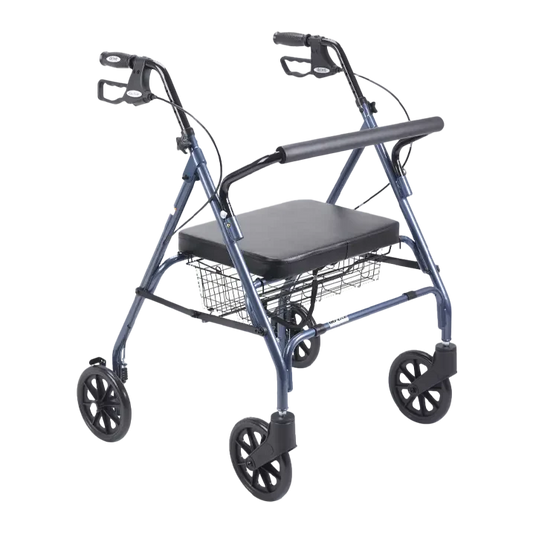 Drive Go Lite Bariatric Steel Rollator Blue