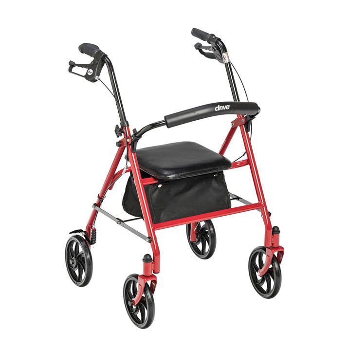 Drive Durable 4 Wheel Rollator with 7.5" Casters