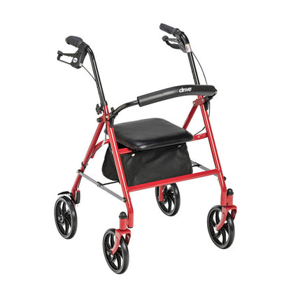 Drive Durable 4 Wheel Rollator with 7.5" Casters