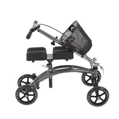 Drive Dual Pad Steerable Knee Walker with basket