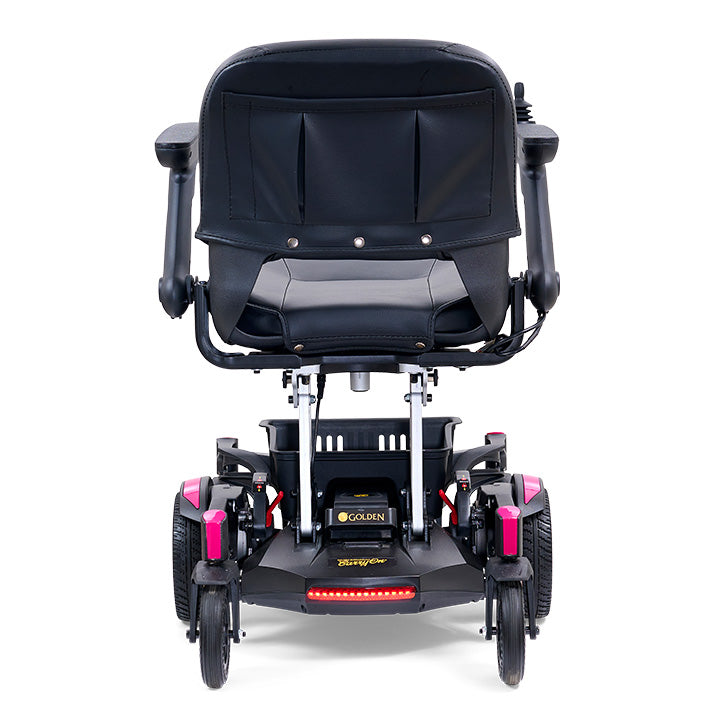 Golden Technologies Buzzaround Carry-On Power Chair pink back