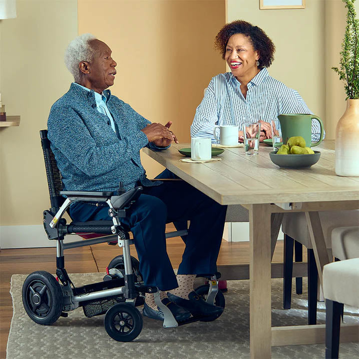 Journey Zoomer Folding Powerchair Lifestyle 2