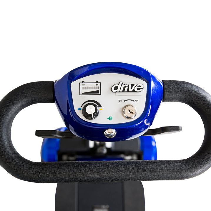 Drive ZooMe Auto-Flex Folding Travel Scooter steering