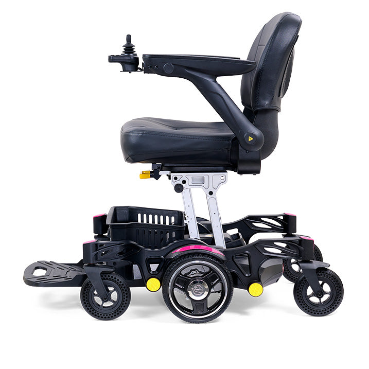 Golden Technologies Buzzaround Carry-On Power Chair side pink