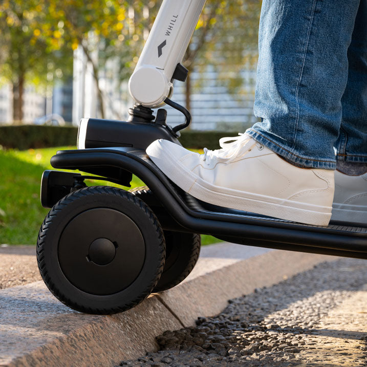 WHILL Model R 4 Wheel Mobility Scooter Lifestyle 1