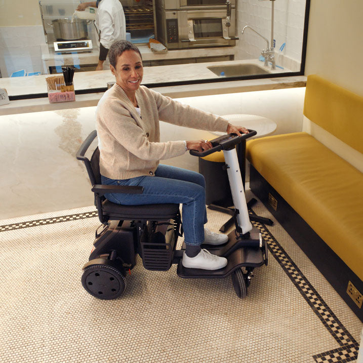 WHILL Model R 4 Wheel Mobility Scooter Turning radius