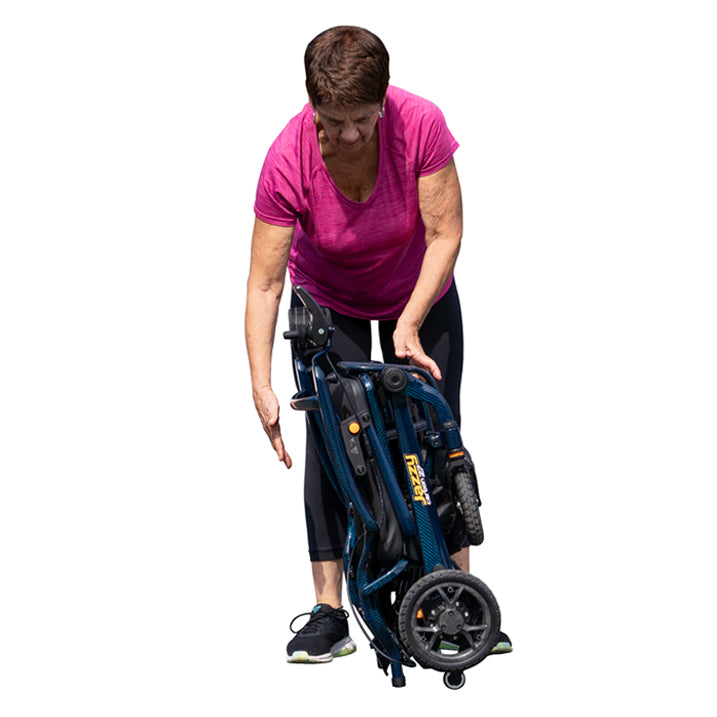 Person using a bluePride jazzy carbon 27 night sky on a white background