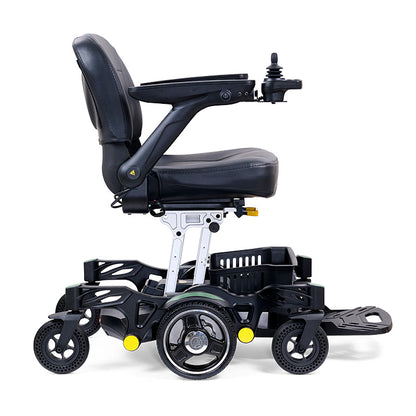 Golden Technologies Buzzaround Carry-On Power Chair side green