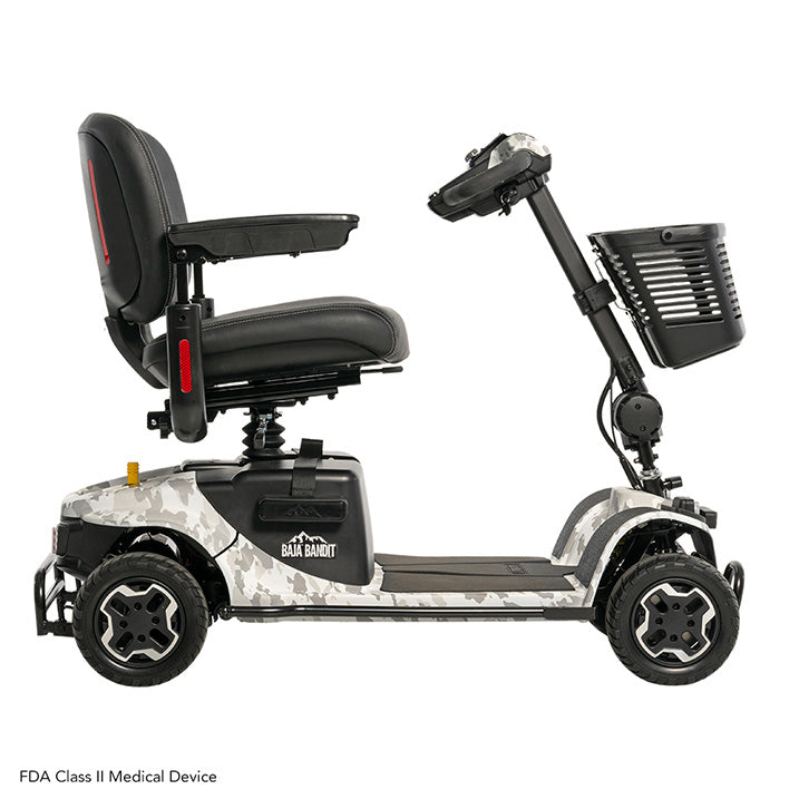 Pride Baja Bandit Scooter White Camo side