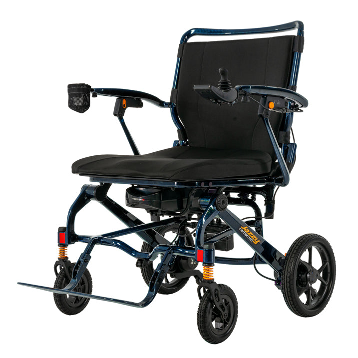 Pride Jazzy carbon HD electric wheelchair on a white background Night Sky Front