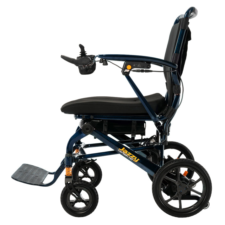 Pride Jazzy carbon HD electric wheelchair on a white background Night Sky Side