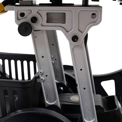 Close-up of a mechanical component with a white background